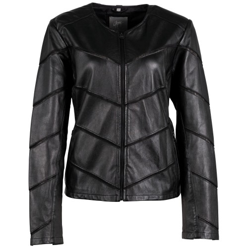 Geaca de Piele Dama Gipsy Neagra GWJytte