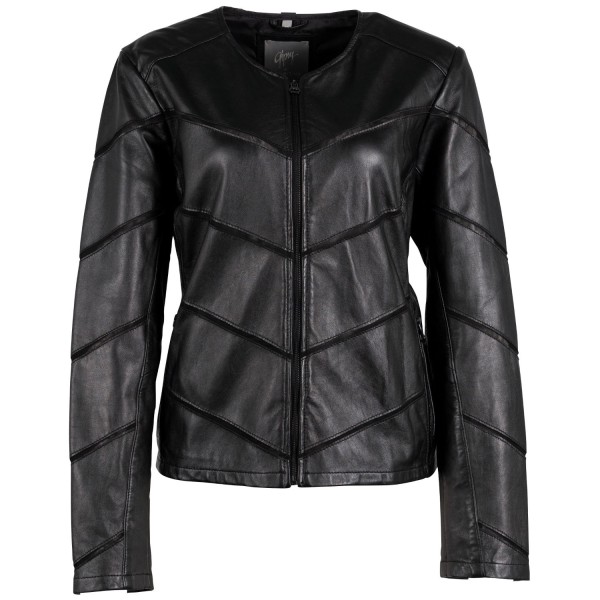 Geaca de Piele Dama Gipsy Neagra GWJytte – Black Friday — fotografia 1