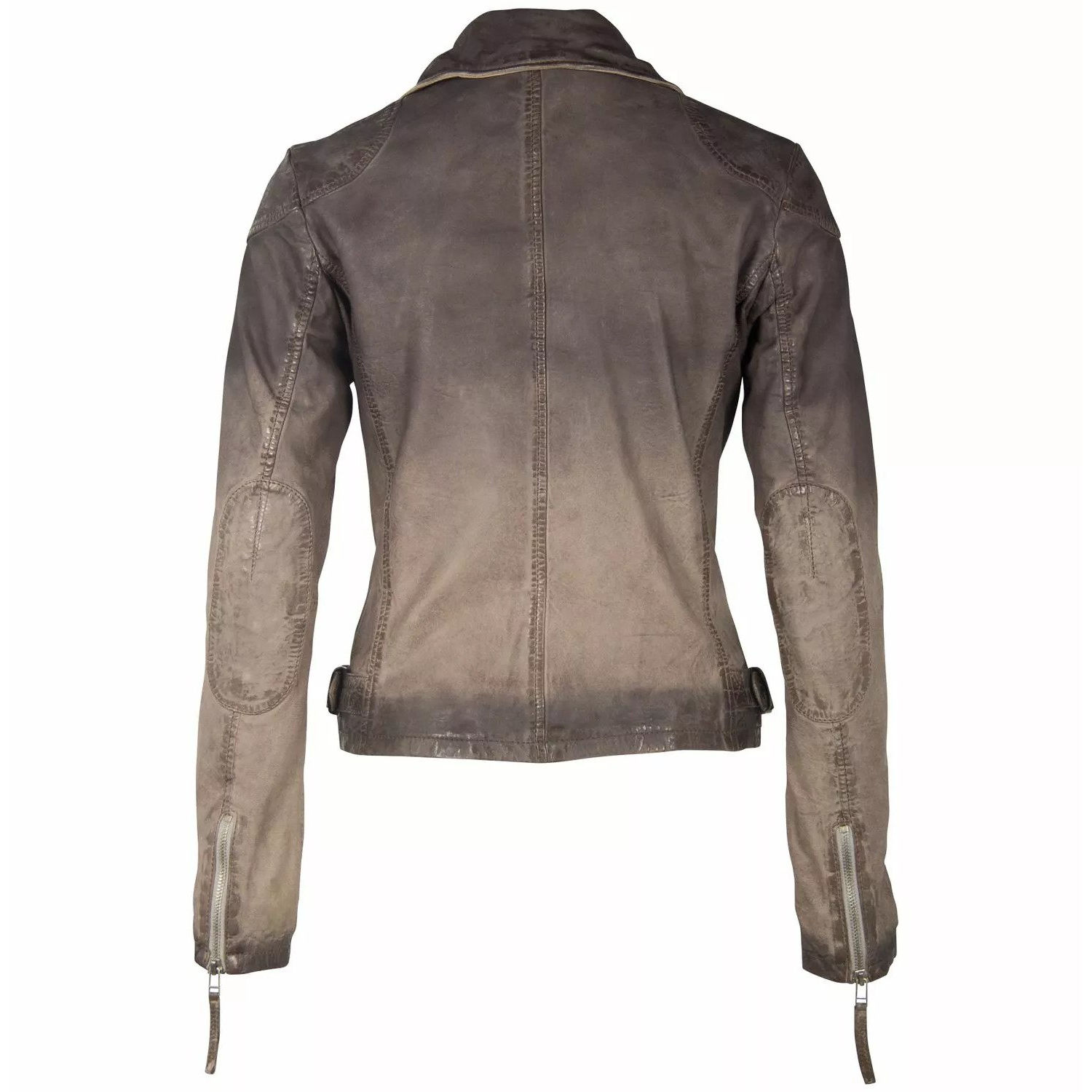 Geaca de Piele Dama Gipsy Gri GWKandy LAMOV – IMBRACAMINTE