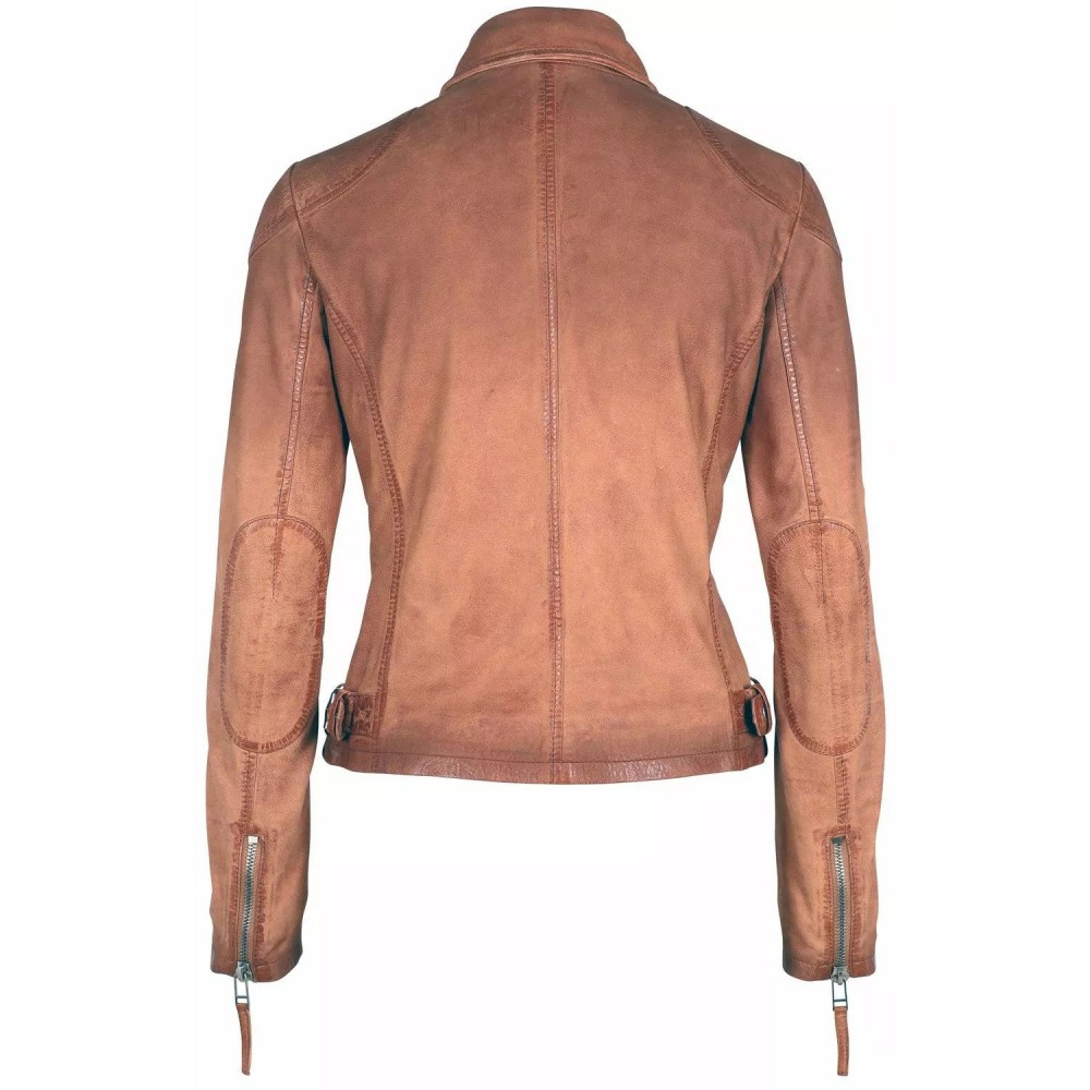 Geaca de Piele Dama Gipsy Camel GWKandy S22 LAMOV Geaca de Piele Dama Gipsy Camel GWKandy S22 LAMOV - readytowear.ro