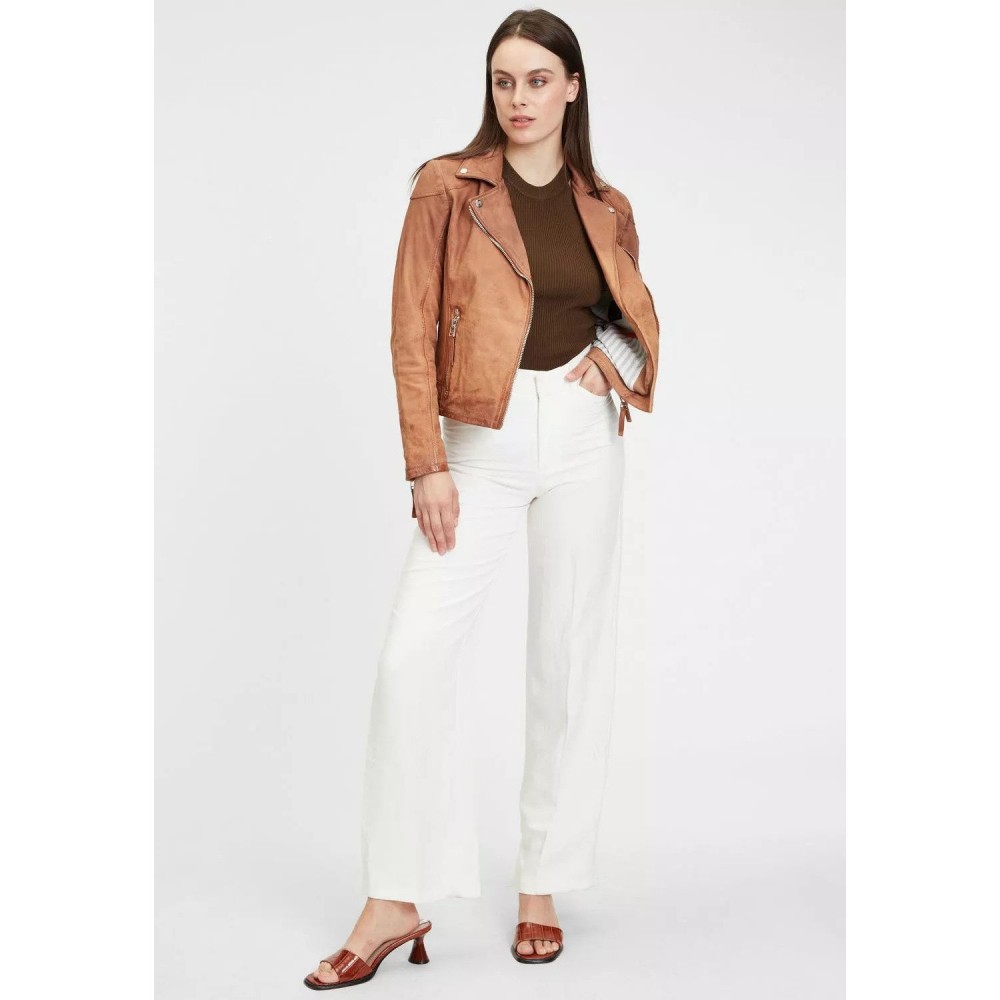 Geaca de Piele Dama Gipsy Camel GWKandy S22 LAMOV Geaca de Piele Dama Gipsy Camel GWKandy S22 LAMOV - readytowear.ro