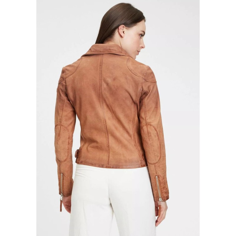 Geaca de Piele Dama Gipsy Camel GWKandy S22 LAMOV – IMBRACAMINTE