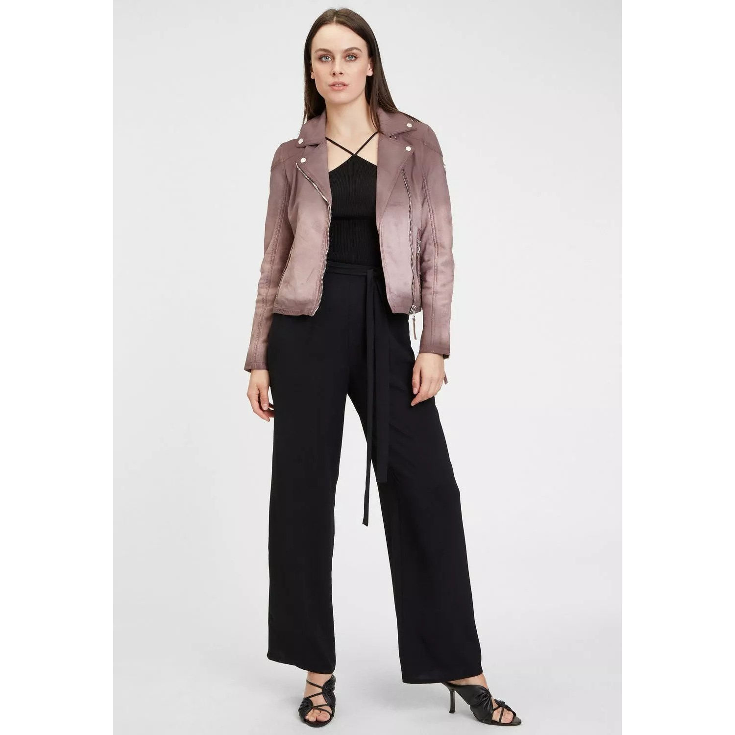 Geaca de Piele Dama Gipsy Mov GWKandy S22 LAMOV – IMBRACAMINTE