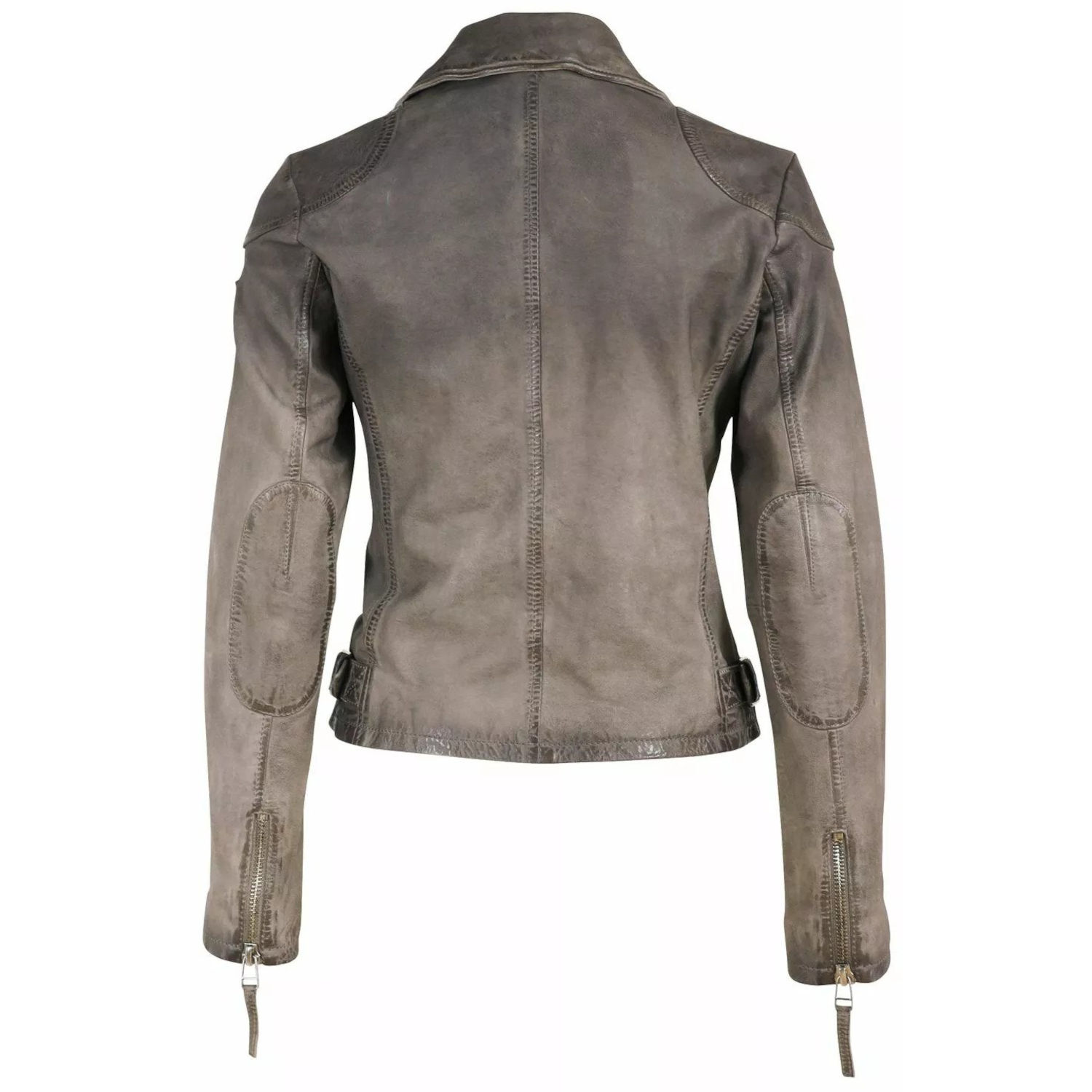 Geaca de Piele Dama Gipsy Gri GWKandy W22 LAMOV – IMBRACAMINTE