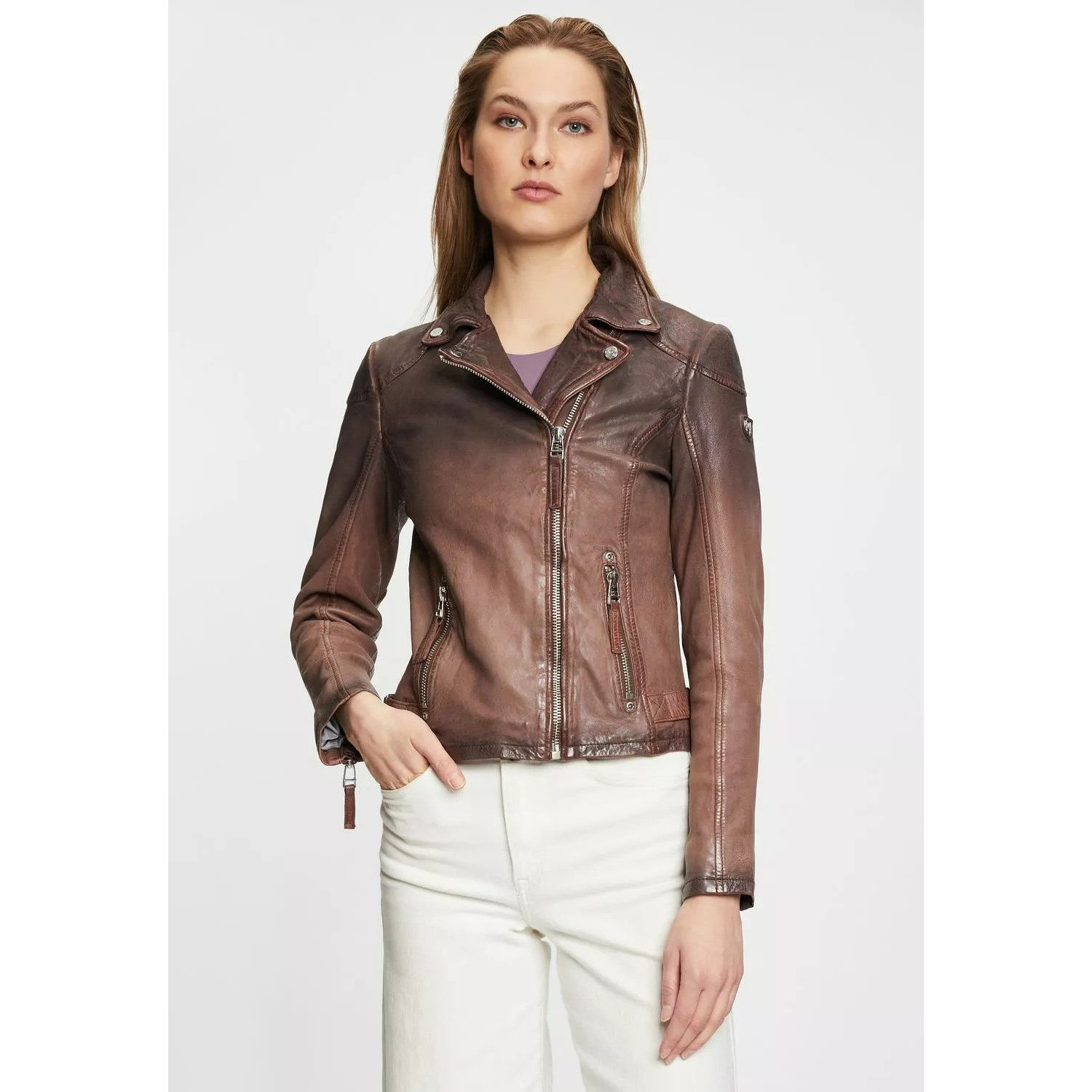 Geaca de Piele Dama Gipsy Maro GWKandy W22 LAMOV – IMBRACAMINTE