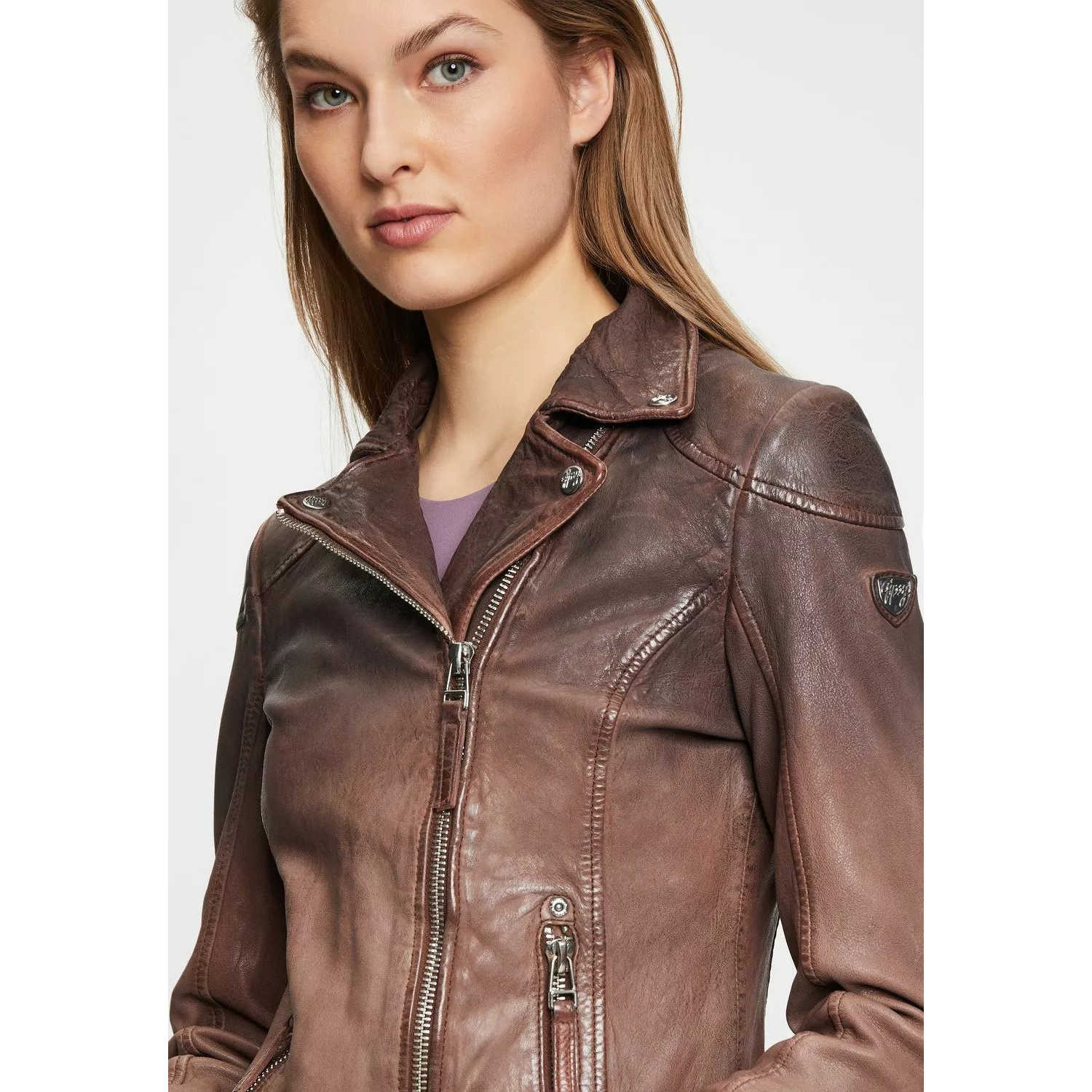 Geaca de Piele Dama Gipsy Maro GWKandy W22 LAMOV – IMBRACAMINTE