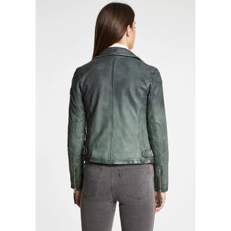 Geaca de Piele Dama Gipsy Verde GWKandy W22 LAMOV – IMBRACAMINTE