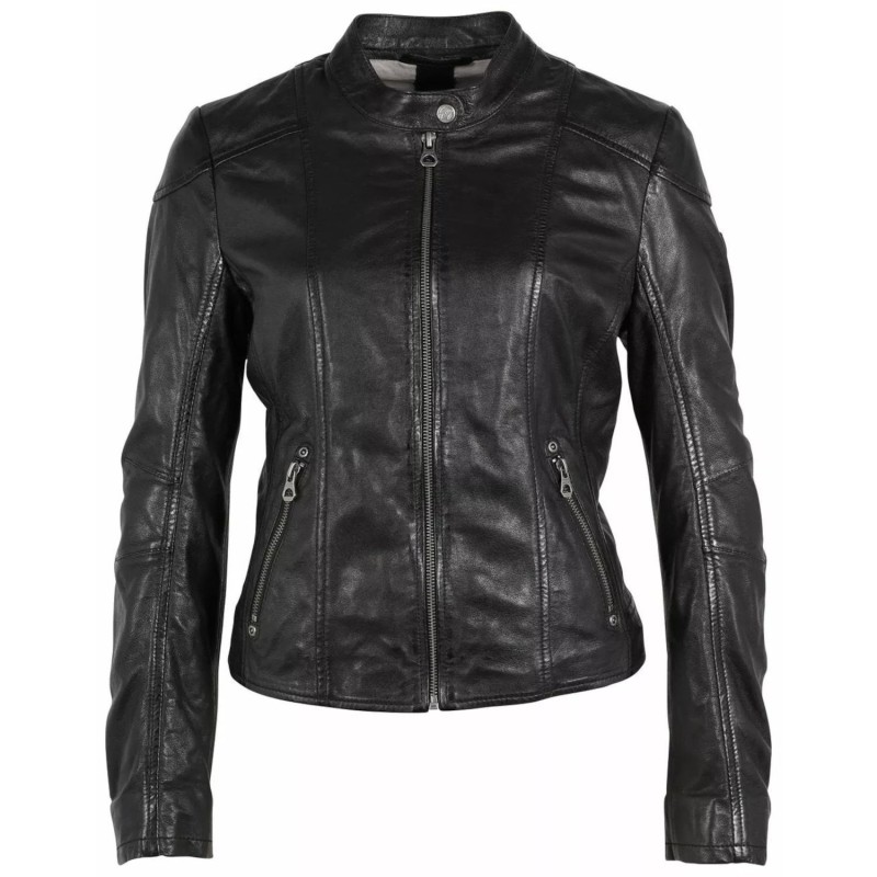 Geaca de Piele Dama Gipsy Neagra GWKeili – Black Friday