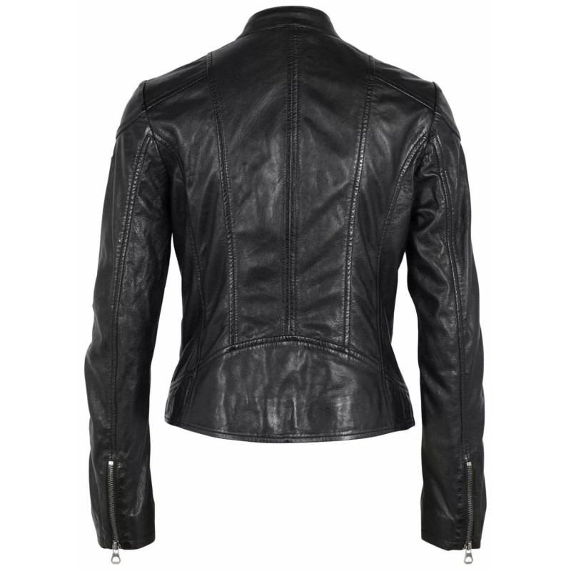 Geaca de Piele Dama Gipsy Neagra GWKeili – Black Friday