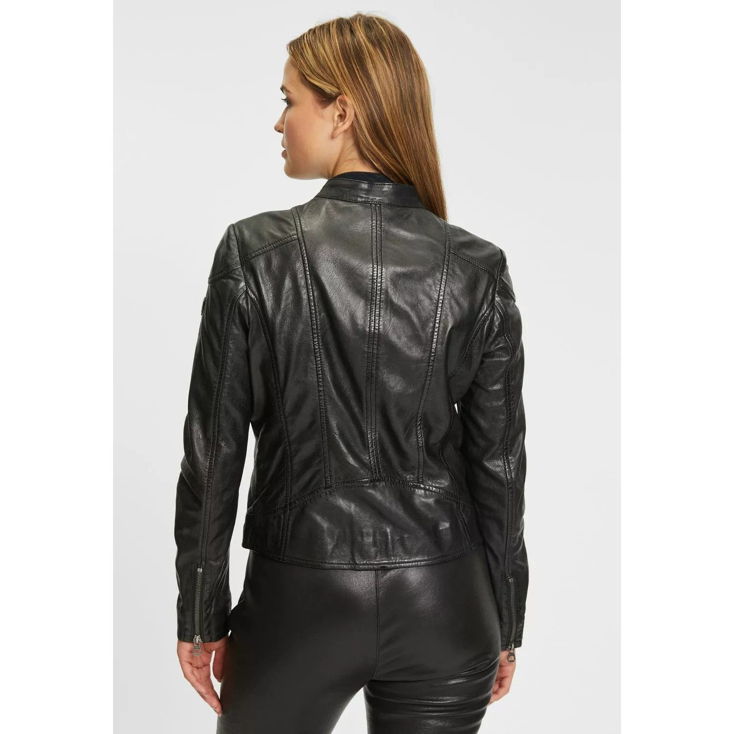 Geaca de Piele Dama Gipsy Neagra GWKeili – Black Friday