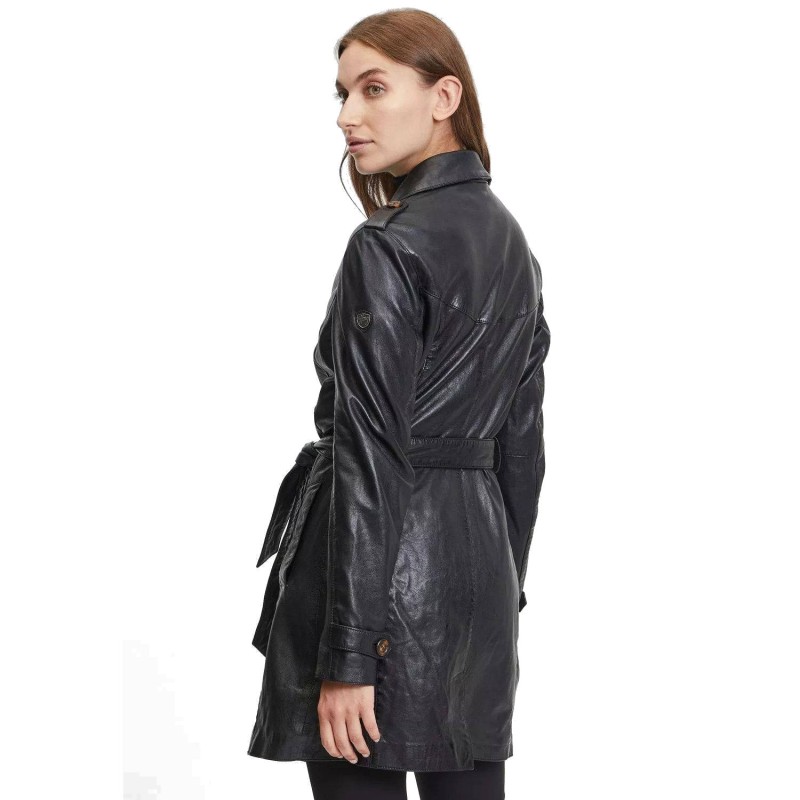 Geaca Lunga de Piele Dama Gipsy Neagra GWLailah – IMBRACAMINTE Geaca Lunga de Piele Dama Gipsy Neagra GWLailah – IMBRACAMINTE