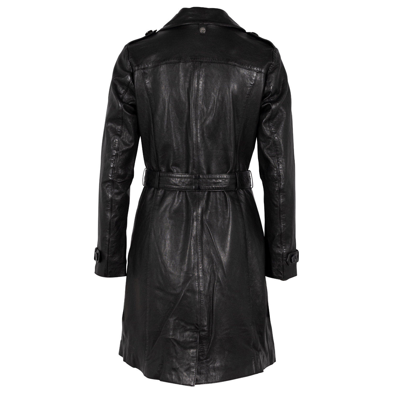 Geaca Lunga de Piele Dama Gipsy Neagra GWLaily – IMBRACAMINTE