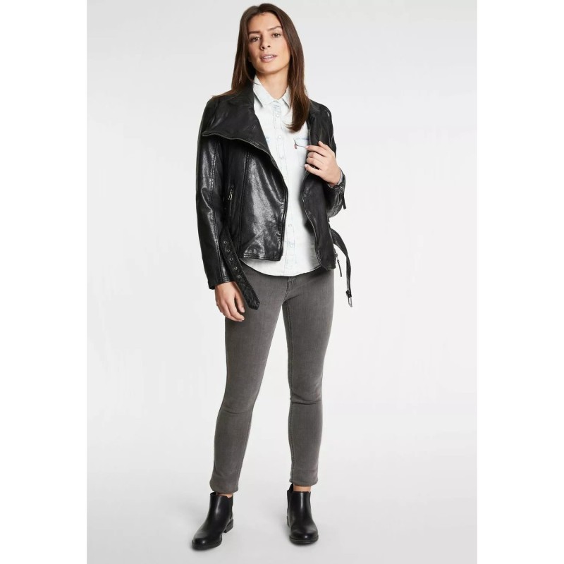 Geaca de Piele Dama Gipsy Neagra GWLegra – IMBRACAMINTE