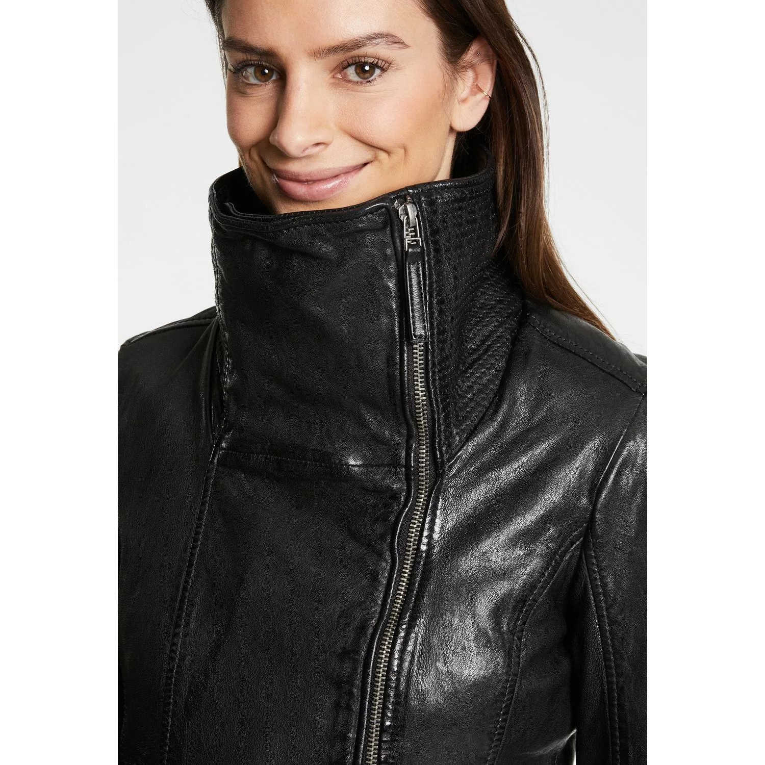 Geaca de Piele Dama Gipsy Neagra GWLegra – IMBRACAMINTE