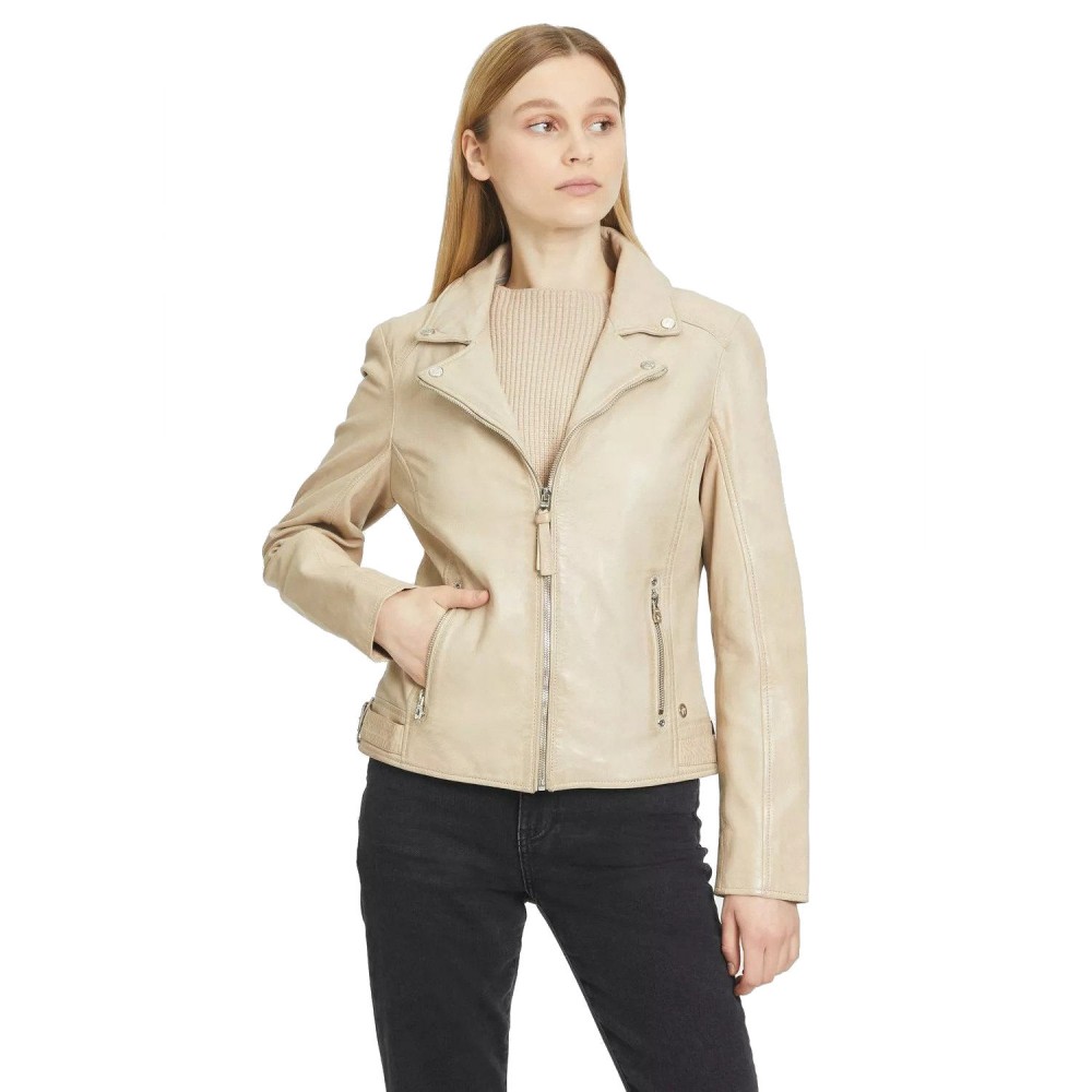 Geaca de Piele Dama Gipsy Bej Deschis GWLiah Geaca de Piele Dama Gipsy Bej Deschis GWLiah - readytowear.ro