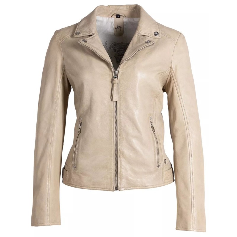 Geaca de Piele Dama Gipsy Bej Deschis GWLiah – IMBRACAMINTE Geaca de Piele Dama Gipsy Bej Deschis GWLiah – IMBRACAMINTE