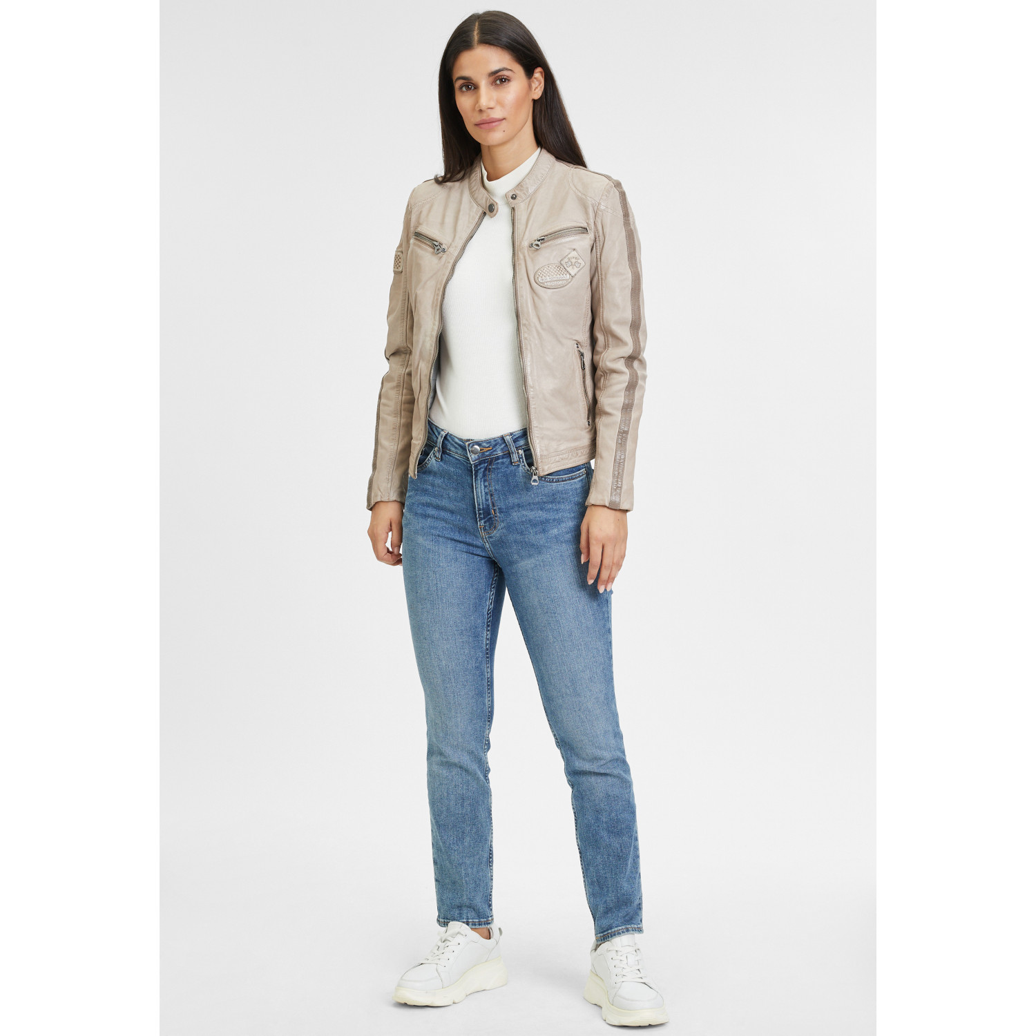 Geaca de Piele Dama Gipsy Bej Deschis GWLiziya – Black Friday Geaca de Piele Dama Gipsy Bej Deschis GWLiziya – Black Friday