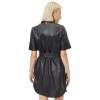 Rochie de Piele Dama Gipsy Neagra GWLousha Rochie de Piele Dama Gipsy Neagra GWLousha - readytowear.ro