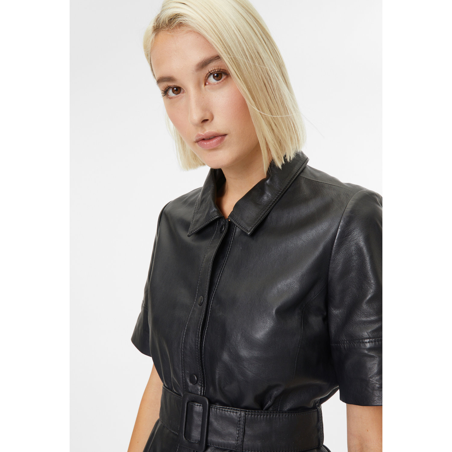 Rochie de Piele Dama Gipsy Neagra GWLousha – Rochii si Fuste din Piele