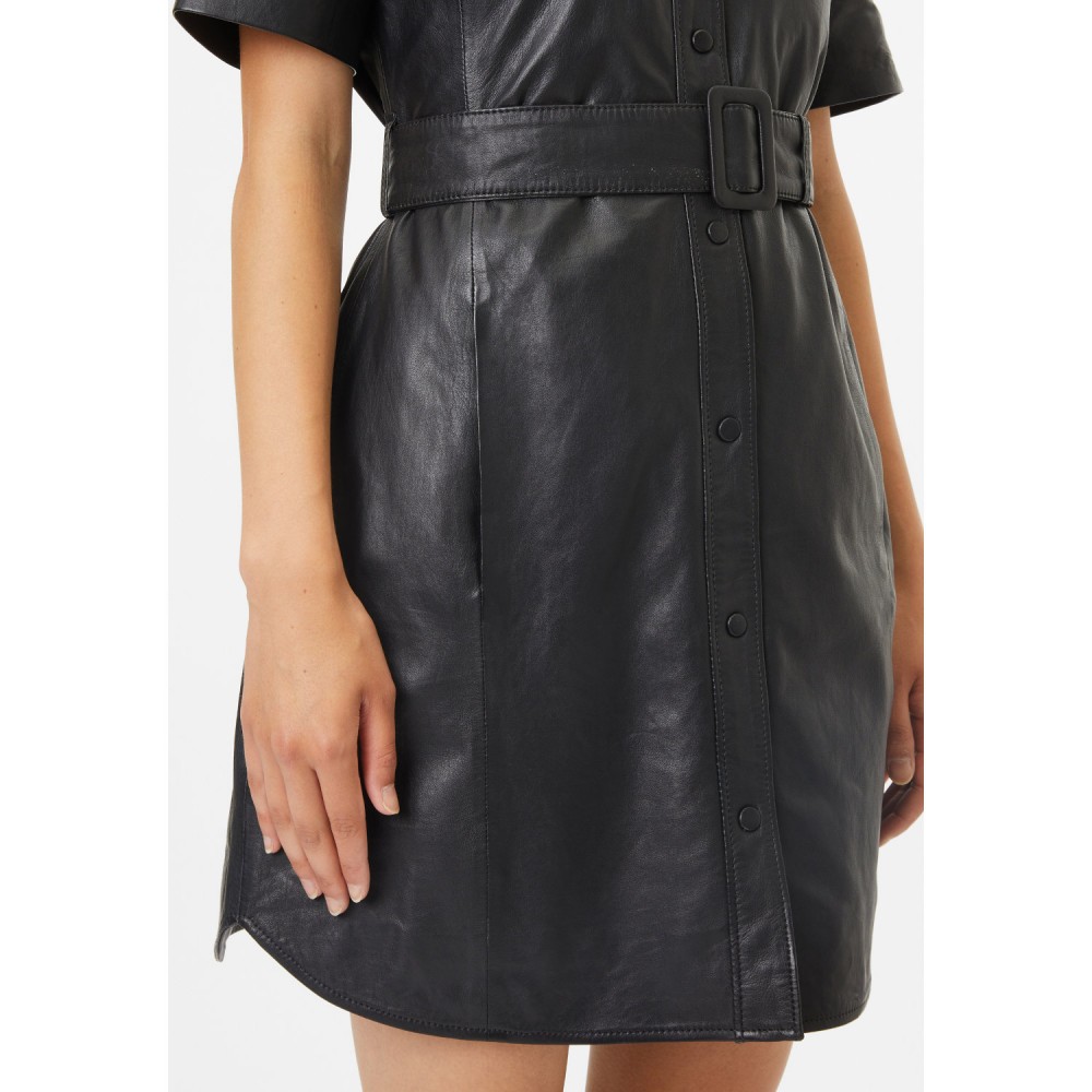 Rochie de Piele Dama Gipsy Neagra GWLousha Rochie de Piele Dama Gipsy Neagra GWLousha - readytowear.ro