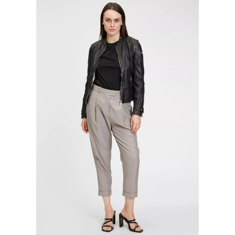 Geaca de Piele Dama Gipsy Neagra GWLouz LACUV – IMBRACAMINTE