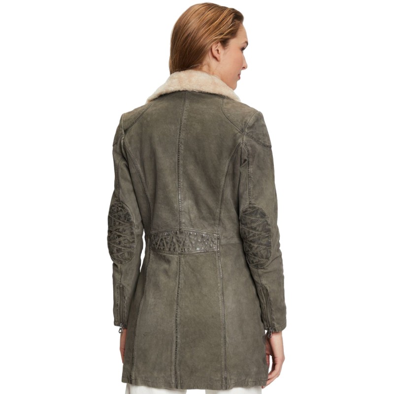 Geaca Lunga de Iarna din Piele Dama Gipsy Verde GWLyda – IMBRACAMINTE Geaca Lunga de Iarna din Piele Dama Gipsy Verde GWLyda – IMBRACAMINTE