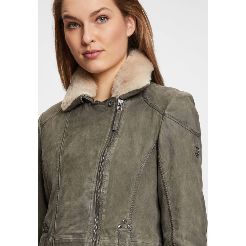 Geaca Lunga de Iarna din Piele Dama Gipsy Verde GWLyda – IMBRACAMINTE Geaca Lunga de Iarna din Piele Dama Gipsy Verde GWLyda – IMBRACAMINTE