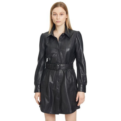 Rochie de Piele Dama Gipsy Neagra GWLygia