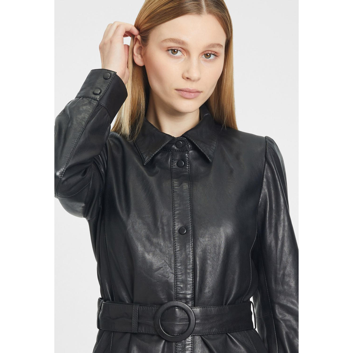 Rochie de Piele Dama Gipsy Neagra GWLygia – Black Friday