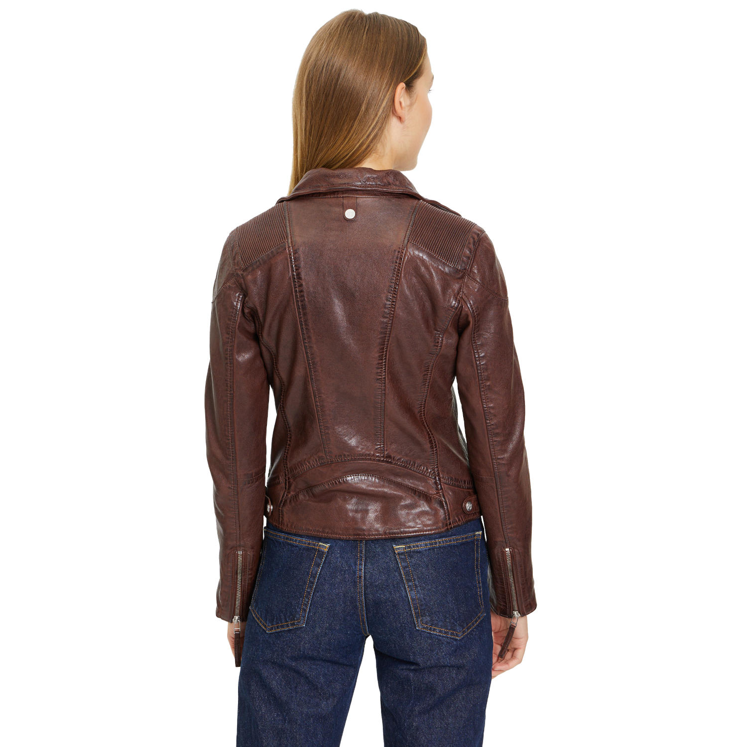 Geaca de Piele Dama Gipsy Castanie GWMaizy – Black Friday