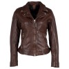 Geaca de Piele Dama Gipsy Castanie GWMaizy – Black Friday