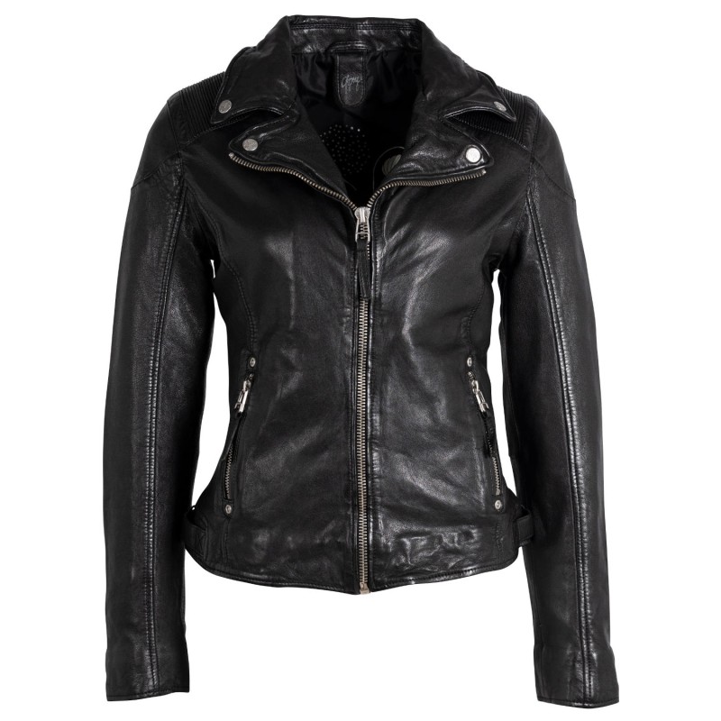 Geaca de Piele Dama Gipsy Neagra GWMaizy – IMBRACAMINTE Geaca de Piele Dama Gipsy Neagra GWMaizy – IMBRACAMINTE