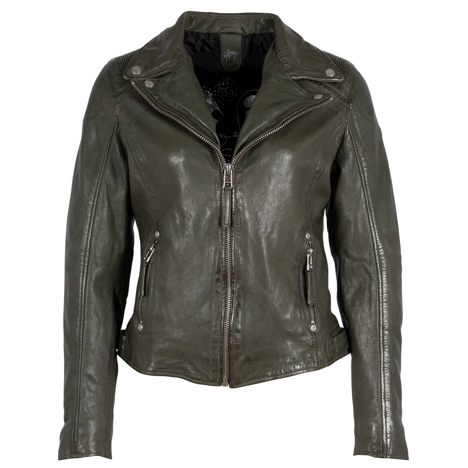 Geaca de Piele Dama Gipsy Verde GWMaizy – Black Friday Geaca de Piele Dama Gipsy Verde GWMaizy – Black Friday
