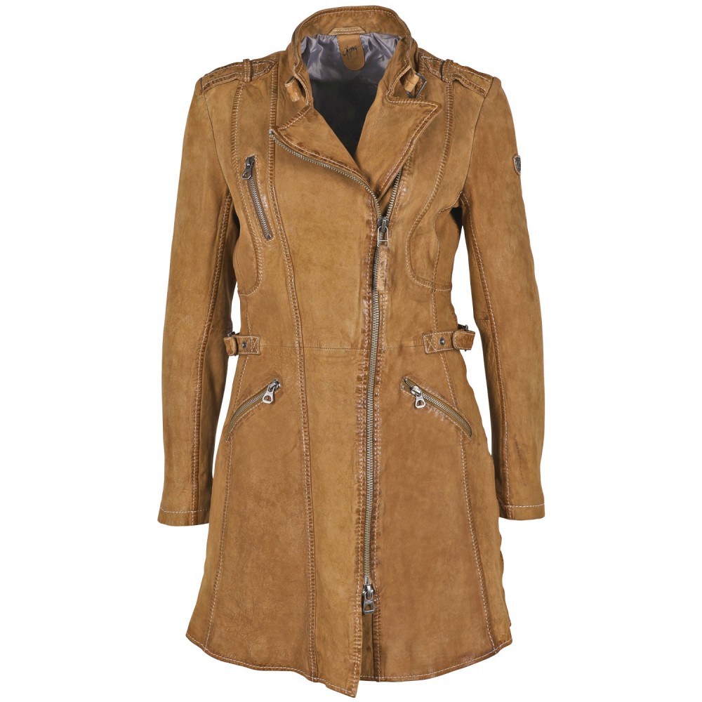 Geaca Lunga de Piele Dama Gipsy Coniac GWMargy S22 LNUV Geaca Lunga de Piele Dama Gipsy Coniac GWMargy S22 LNUV - readytowear.ro