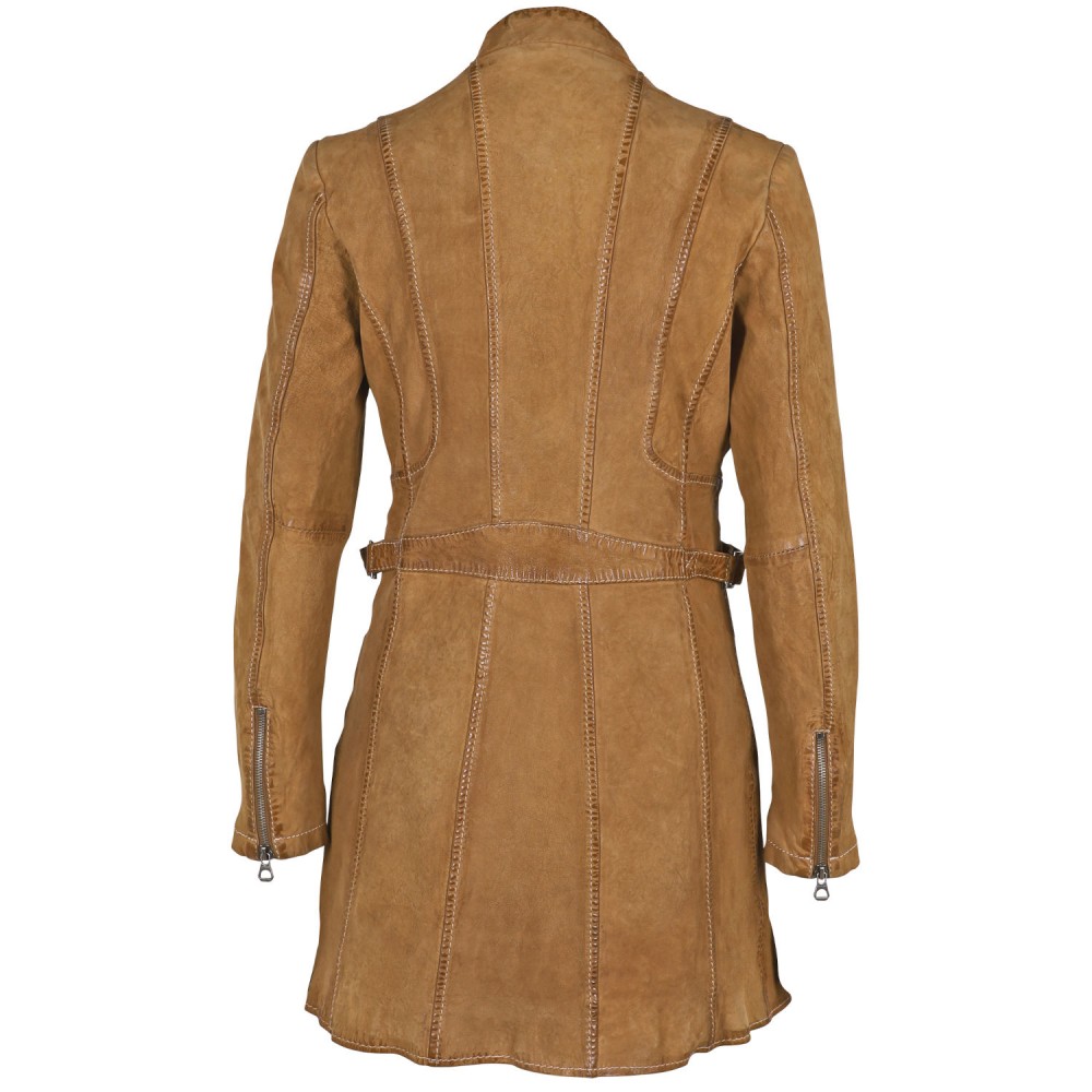 Geaca Lunga de Piele Dama Gipsy Coniac GWMargy S22 LNUV Geaca Lunga de Piele Dama Gipsy Coniac GWMargy S22 LNUV - readytowear.ro