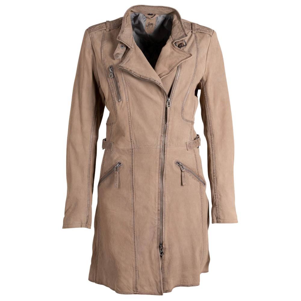 Geaca Lunga de Piele Dama Gipsy Maro GWMargy S22 LNUV Geaca Lunga de Piele Dama Gipsy Maro GWMargy S22 LNUV - readytowear