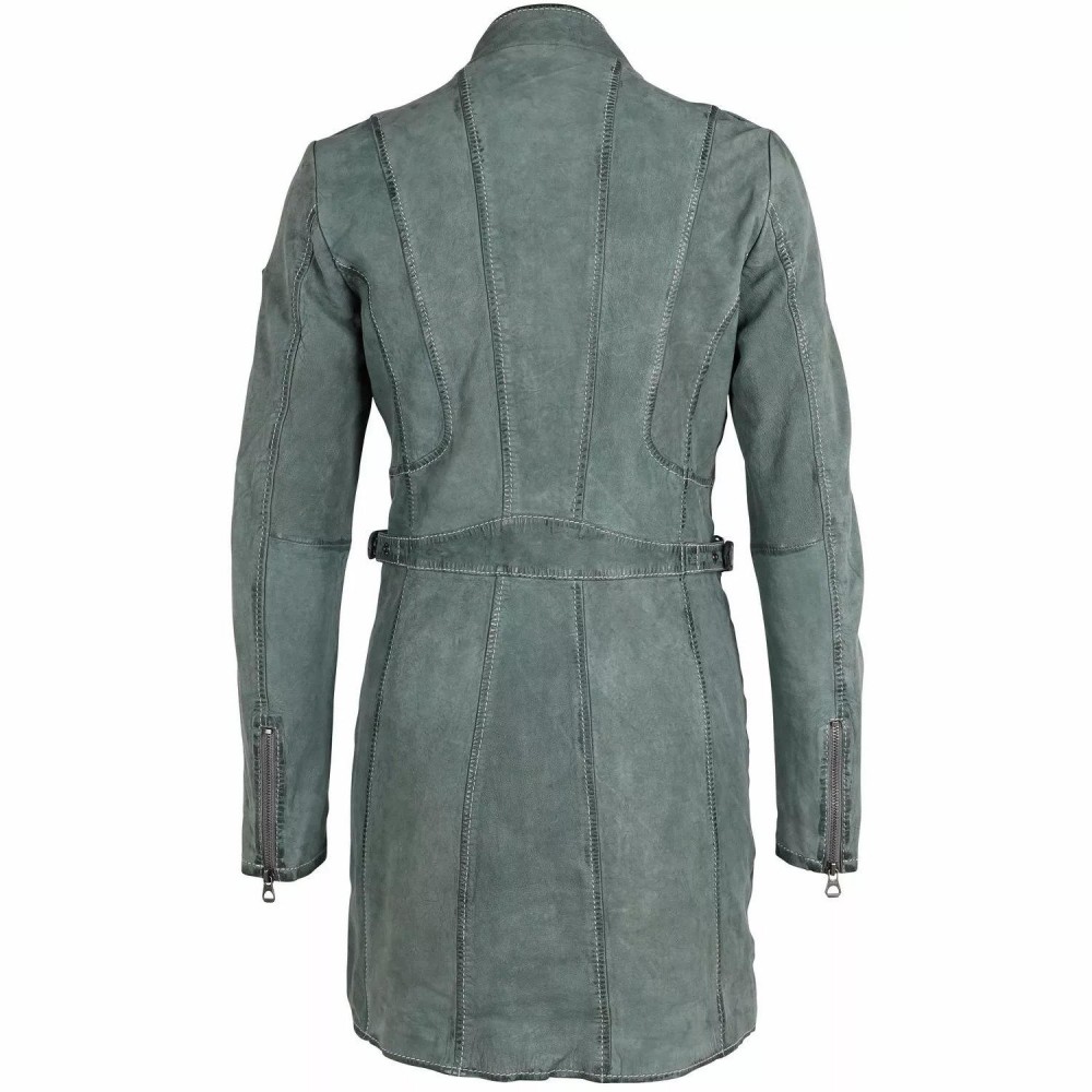 Geaca Lunga de Piele Dama Gipsy Verde Menta GWMargy S22 LNUV Geaca Lunga de Piele Dama Gipsy Verde Menta GWMargy S22 LNUV - readytowear.ro