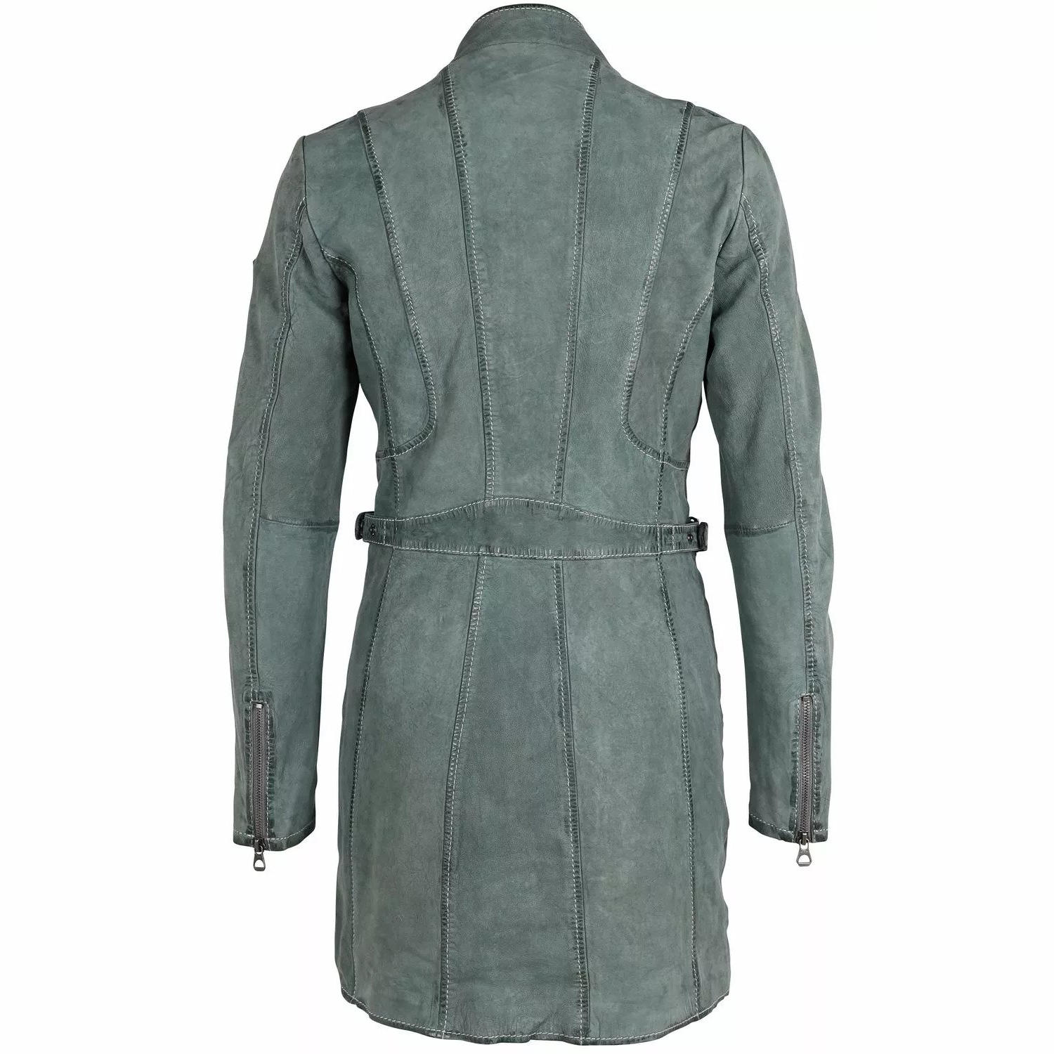 Geaca Lunga de Piele Dama Gipsy Verde Menta GWMargy S22 LNUV – IMBRACAMINTE