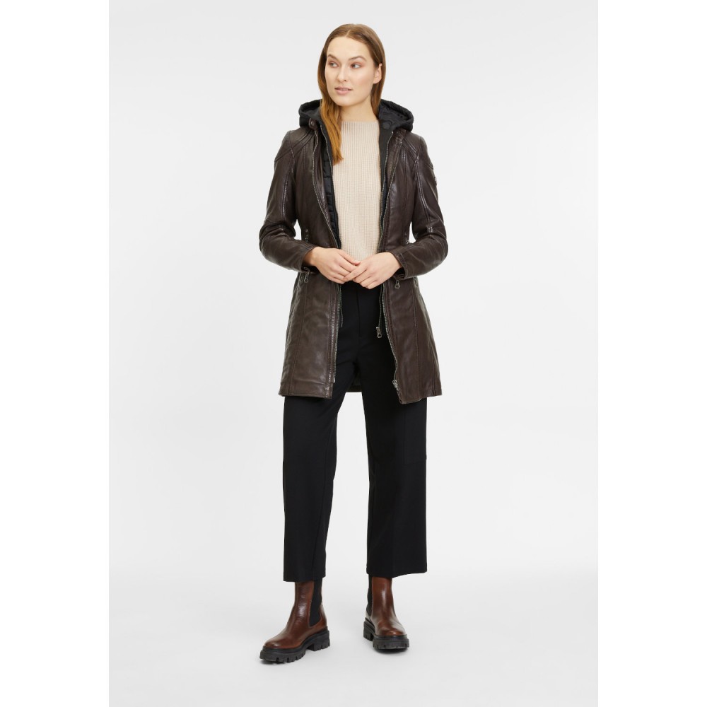 Geaca Lunga de Piele Dama Gipsy Maro Inchis GWMarlis – IMBRACAMINTE Geaca Lunga de Piele Dama Gipsy Maro Inchis GWMarlis – IMBRACAMINTE