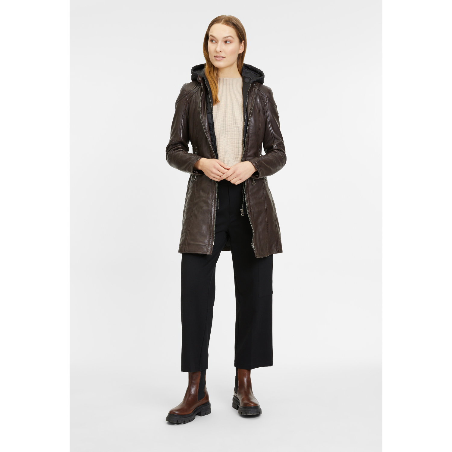 Geaca Lunga de Piele Dama Gipsy Maro Inchis GWMarlis – IMBRACAMINTE Geaca Lunga de Piele Dama Gipsy Maro Inchis GWMarlis – IMBRACAMINTE