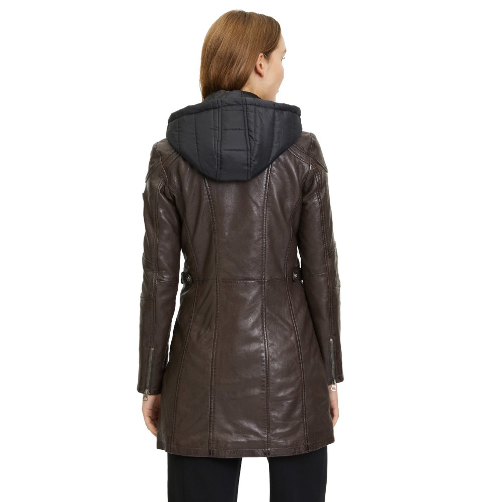 Geaca Lunga de Piele Dama Gipsy Maro Inchis GWMarlis Geaca Lunga de Piele Dama Gipsy Maro Inchis GWMarlis - readytowear.ro