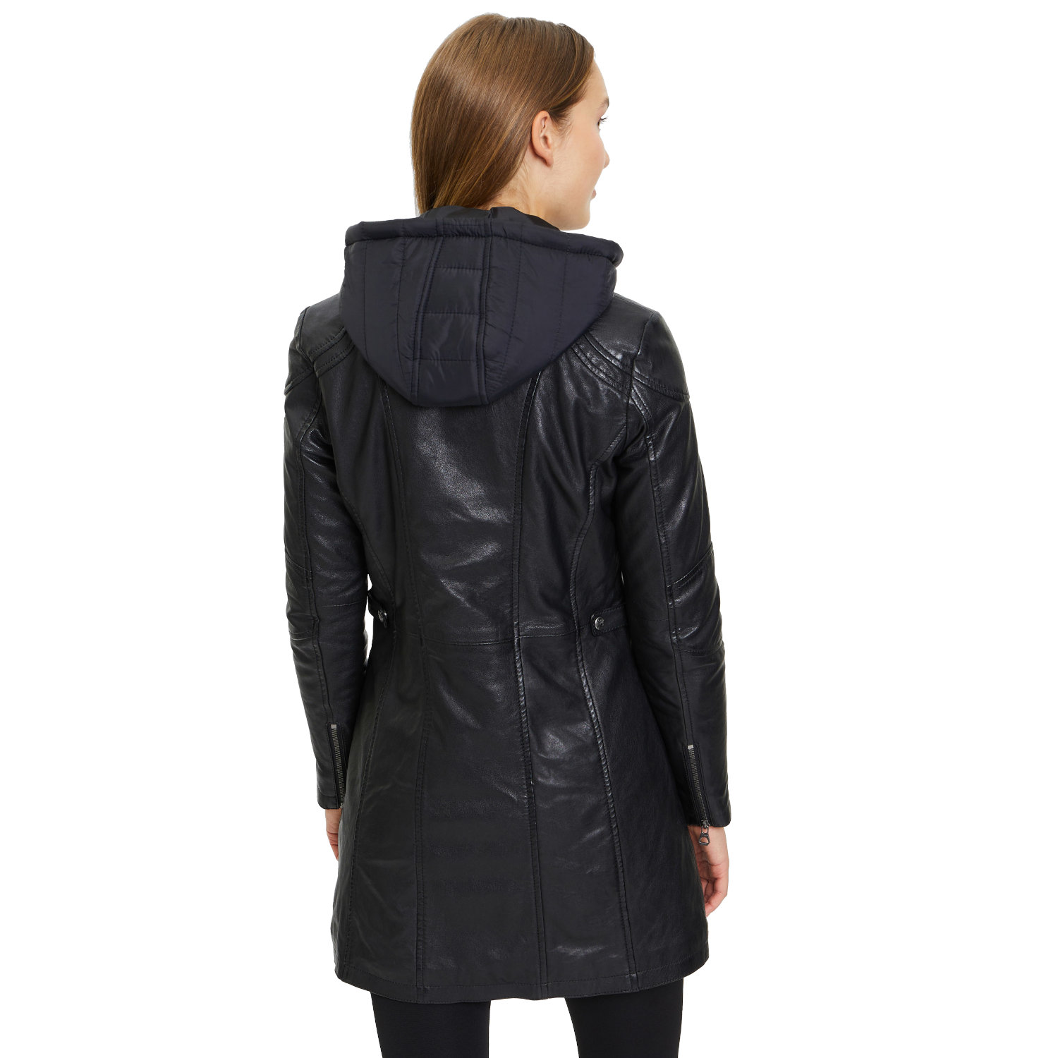 Geaca Lunga de Piele Dama Gipsy Neagra GWMarlis – IMBRACAMINTE