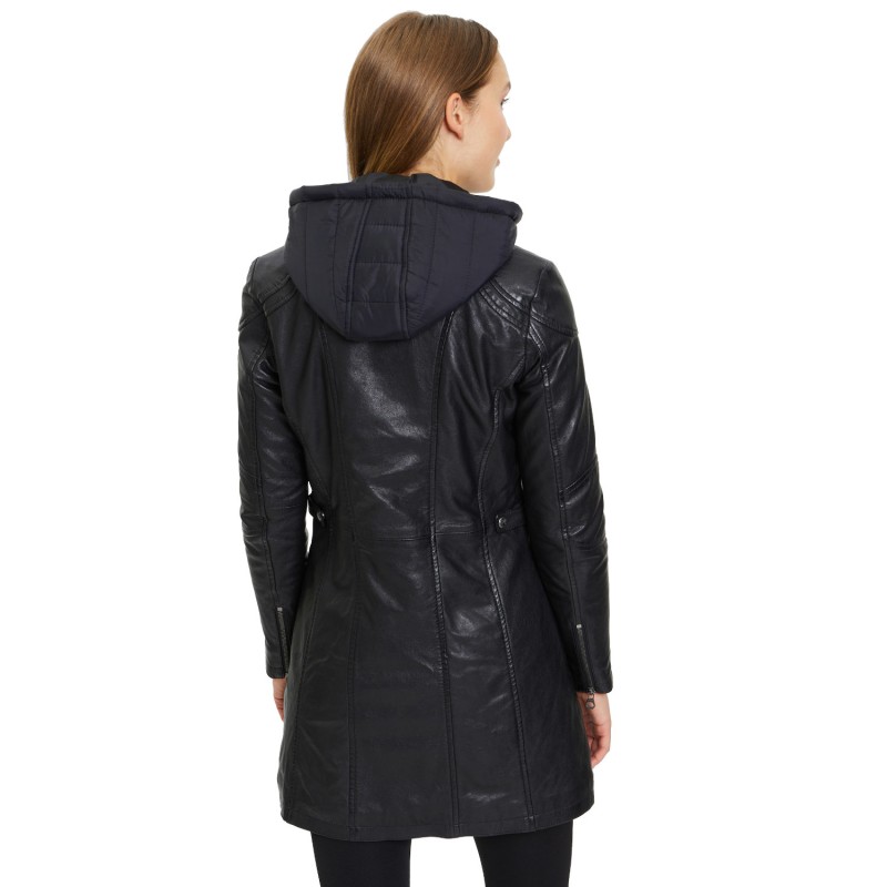 Geaca Lunga de Piele Dama Gipsy Neagra GWMarlis – IMBRACAMINTE Geaca Lunga de Piele Dama Gipsy Neagra GWMarlis – IMBRACAMINTE