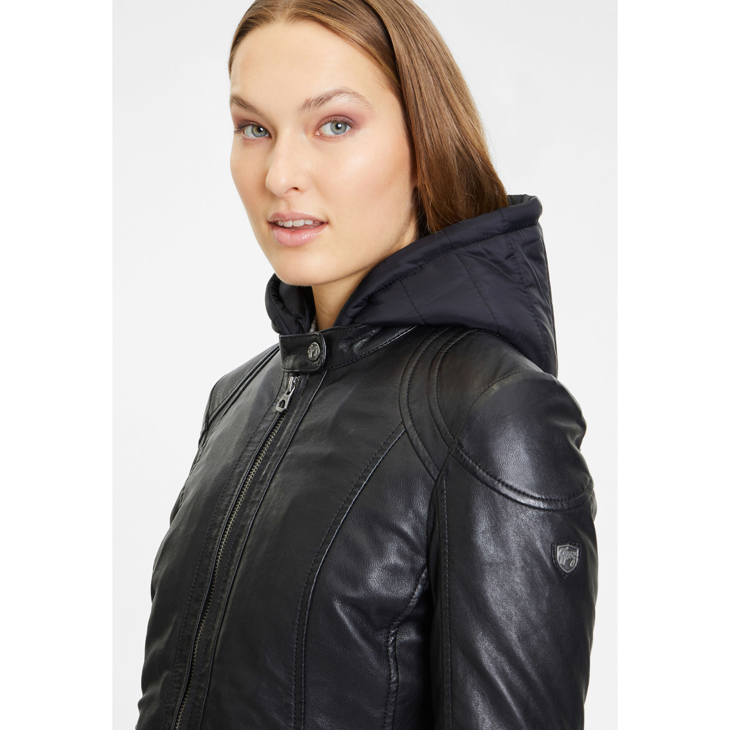 Geaca Lunga de Piele Dama Gipsy Neagra GWMarlis – IMBRACAMINTE