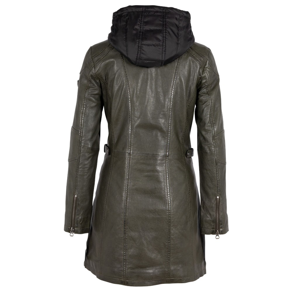 Geaca Lunga de Piele Dama Gipsy Olive GWMarlis LACLAV W Geaca Lunga de Piele Dama Gipsy Olive GWMarlis LACLAV W - readytowear.ro
