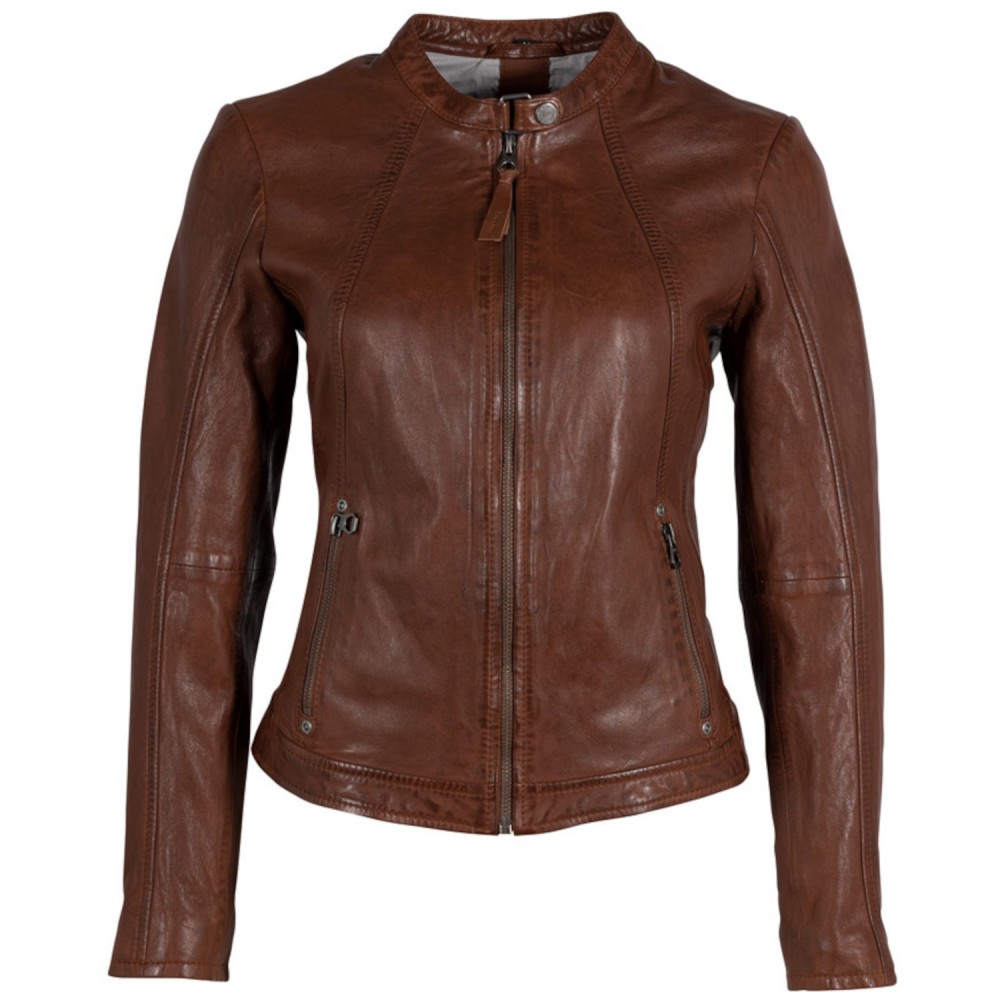 Geaca de Piele Dama Gipsy Coniac GWMeilin Geaca de Piele Dama Gipsy Coniac GWMeilin - readytowear.ro