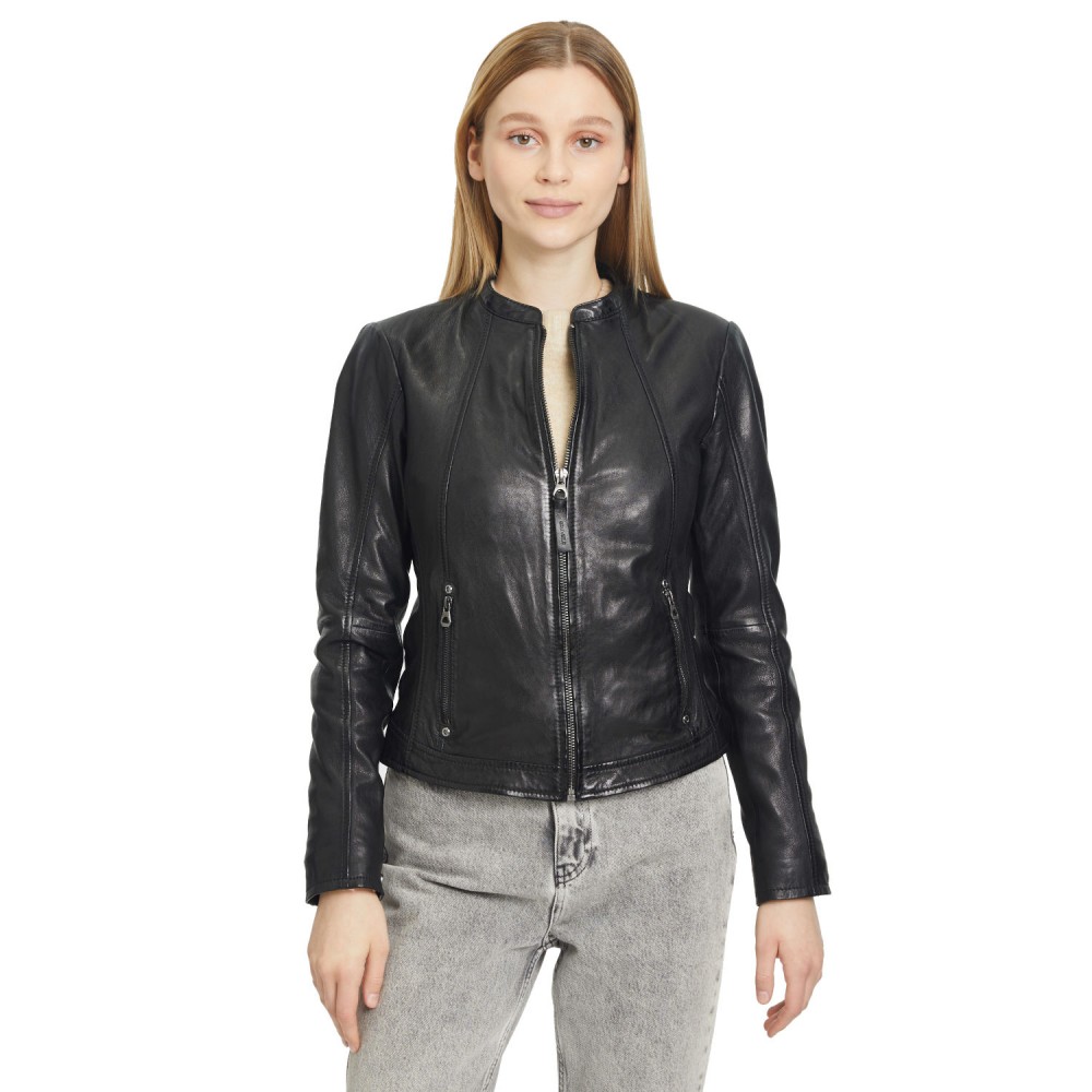 Geaca de Piele Dama Gipsy Neagra GWMeilin Geaca de Piele Dama Gipsy Neagra GWMeilin - readytowear.ro