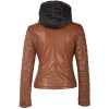 Geaca de Piele Dama Gipsy Coniac GWMera LACEV Geaca de Piele Dama Gipsy Coniac GWMera LACEV - readytowear.ro