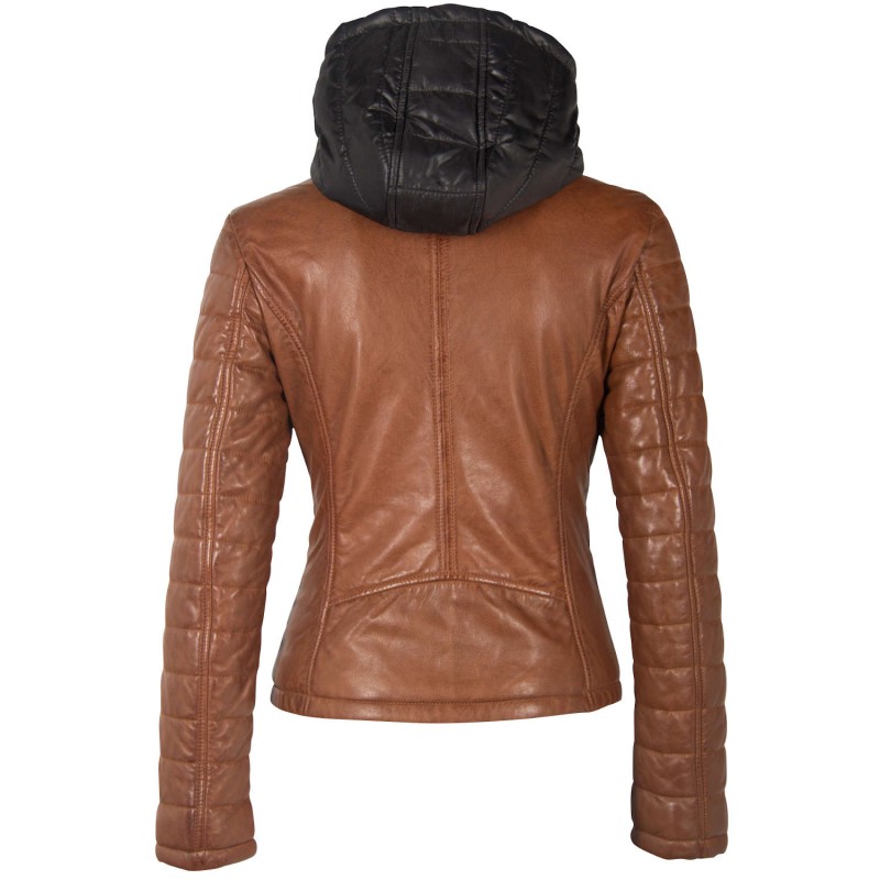 Geaca de Piele Dama Gipsy Coniac GWMera LACEV – IMBRACAMINTE Geaca de Piele Dama Gipsy Coniac GWMera LACEV – IMBRACAMINTE