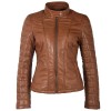 Geaca de Piele Dama Gipsy Coniac GWMera LACEV Geaca de Piele Dama Gipsy Coniac GWMera LACEV - readytowear.ro